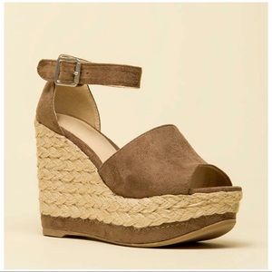 Wild Diva Espadrille Wedges